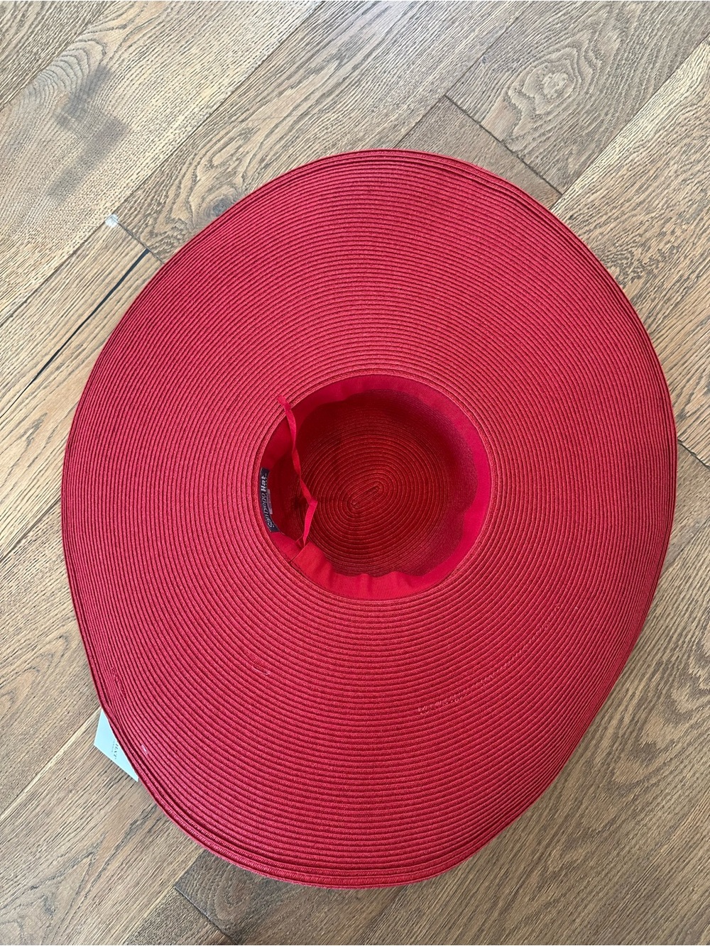 XL Brim San Diego Hat Company Sun Hat in vibrant red NWT - Picture 5 of 10